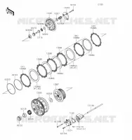 EMBRAYAGE pour Kawasaki Z H2