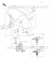 GARDE BOUE AVANT pour Kawasaki Z H2