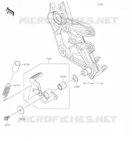 PEDALE DE FREIN/TORQUE LINK pour Kawasaki Z H2