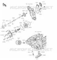 POMPE A HUILE/FILTRE &Agrave; HUILE pour Kawasaki Z H2