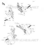 REPOSE PIED pour Kawasaki Z H2