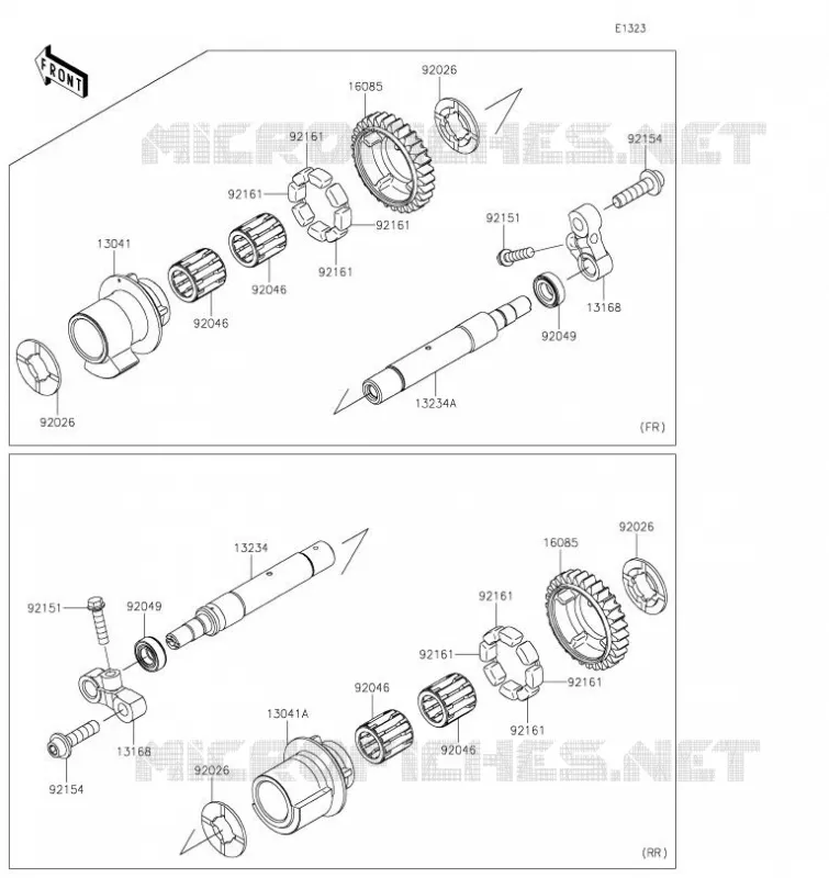 BALANCIER Kawasaki MOTOS 1000 2020 Z H2  ZR1000KLF