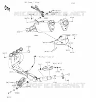 &Eacute;CHAPPEMENT pour Kawasaki Z H2