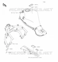 ETIQUETTES pour Kawasaki Z H2