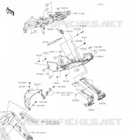GARDE BOUE ARRI&Egrave;RE pour Kawasaki Z H2
