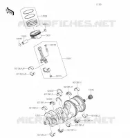 VILEBREQUIN/PISTON pour Kawasaki Z H2