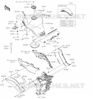 RESERVOIR CARBURANT pour Kawasaki NINJA 1000SX