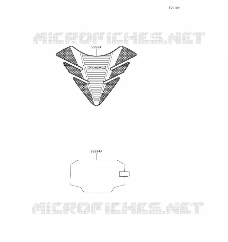ACCESSOIRE(Tank Pads and Meter Film) Kawasaki MOTOS 1000 2020 NINJA 1000SX  ZX1002KLF