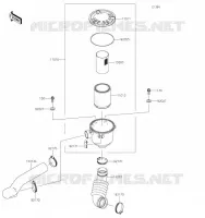 FILTRE A AIR   CONVERTISSEUR pour Kawasaki MULE SX