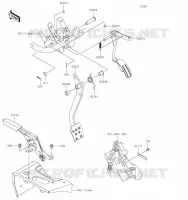 PEDALE DE FREIN pour Kawasaki MULE SX