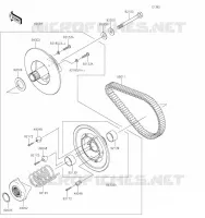 VARIATEUR PRIMAIRE/COURROIE pour Kawasaki MULE SX