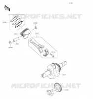VILEBREQUIN/PISTON pour Kawasaki MULE SX