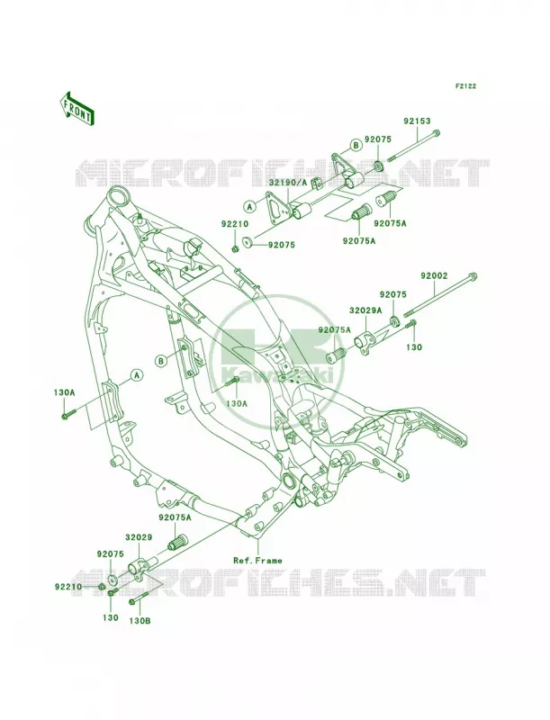 Engine Mount Kawasaki MOTOS 1500 2007 Vulcan 1500 Classic  VN1500N7FA