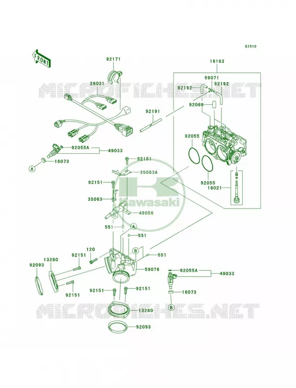 Throttle Kawasaki MOTOS 2000 2007 Vulcan 2000  VN2000A7F
