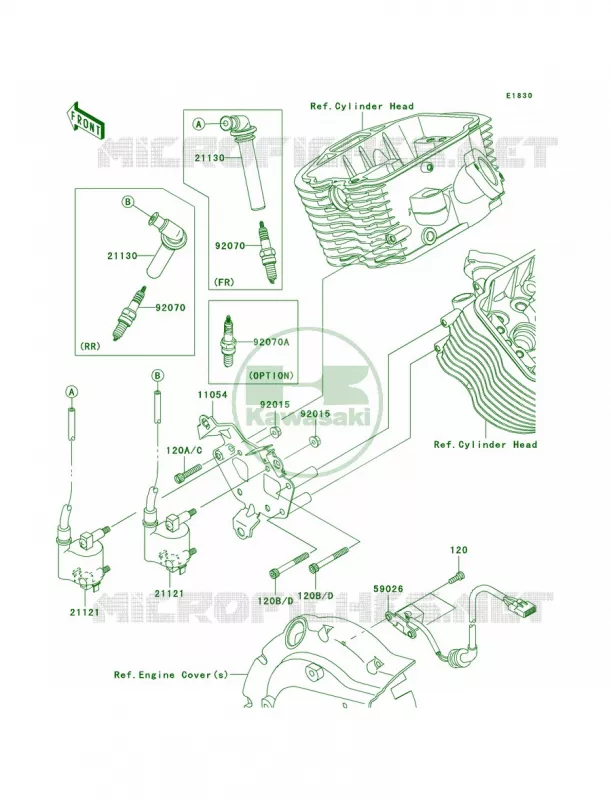 Ignition System Kawasaki MOTOS 900 2007 Vulcan 900 Classic  VN900B7F