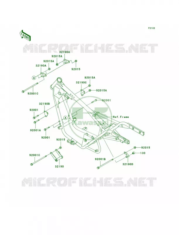 Engine Mount Kawasaki MOTOS 125 2006 Eliminator 125  BN125A6F