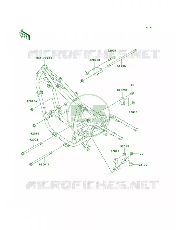 Engine Mount Kawasaki MOTOS 500 2006 Vulcan 500 LTD  EN500C6F