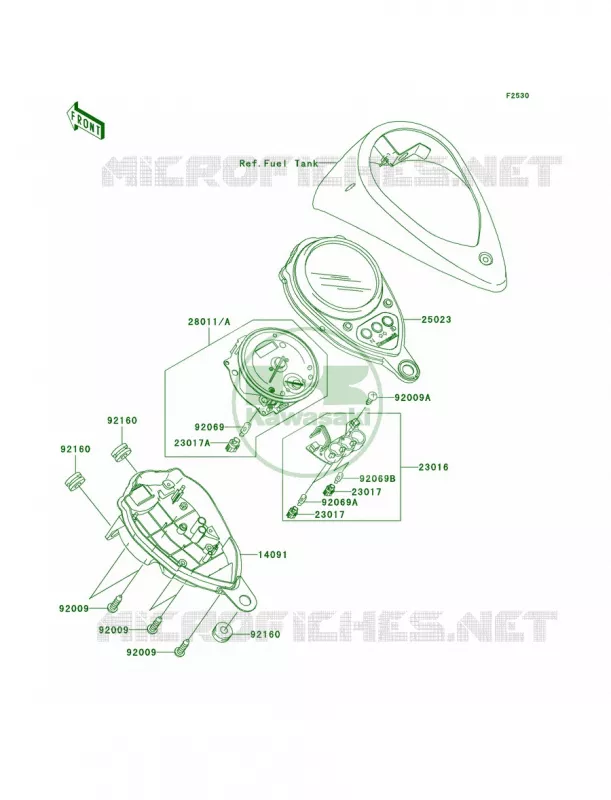 Meters Kawasaki MOTOS 1500 2006 Vulcan 1500 Classic  VN1500T6F