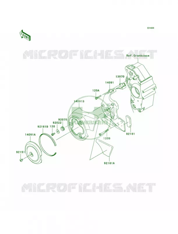 Chain Cover Kawasaki MOTOS 2000 2006 Vulcan 2000  VN2000A6F