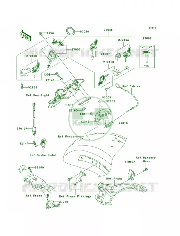 Ignition Switch Kawasaki MOTOS 2000 2006 Vulcan 2000  VN2000A6F