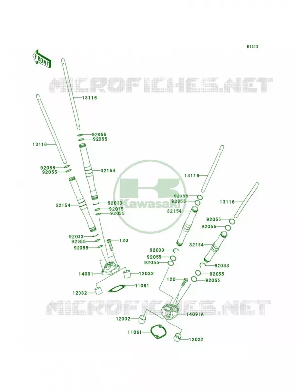 Push Rod Kawasaki MOTOS 2000 2006 Vulcan 2000  VN2000A6F