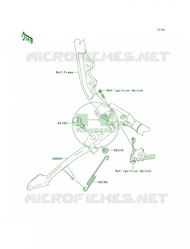 Stands Kawasaki MOTOS 2000 2006 Vulcan 2000  VN2000A6F