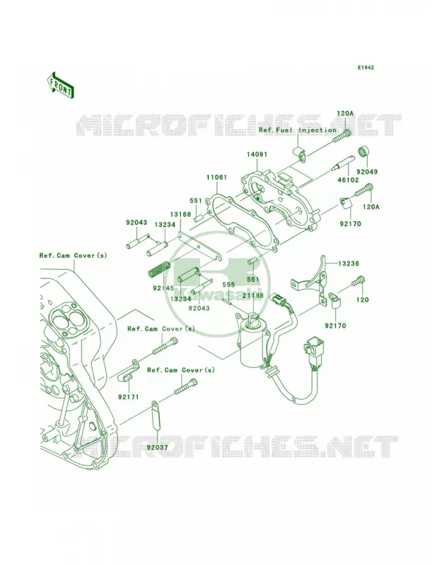 Starter Solenoid Kawasaki MOTOS 2000 2006 Vulcan 2000  VN2000A6F