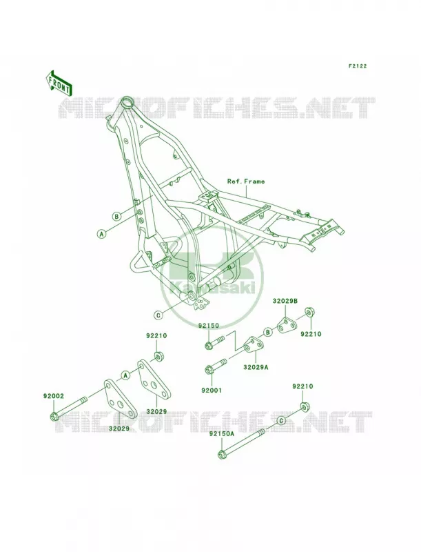 Engine Mount Kawasaki MOTOS 300 2006 KLX300R  KLX300A6F