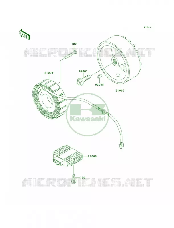Generator Kawasaki MOTOS 750 2006 Vulcan 750  VN750A6F