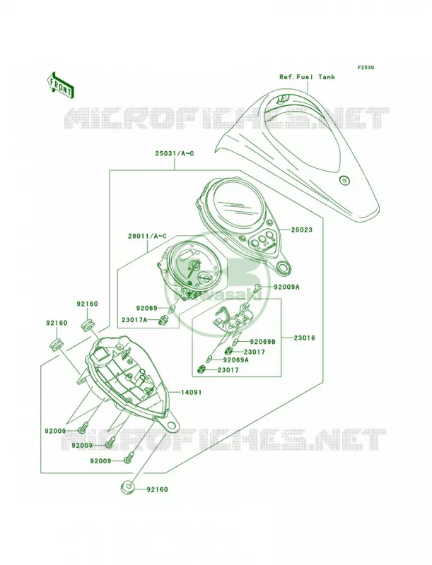 Meters Kawasaki MOTOS 900 2006 Vulcan 900 Classic  VN900B6F