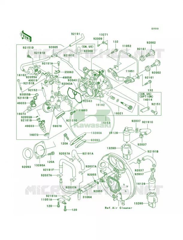 Throttle Kawasaki MOTOS 1500 2005 Vulcan 1500 Classic  VN1500-N4
