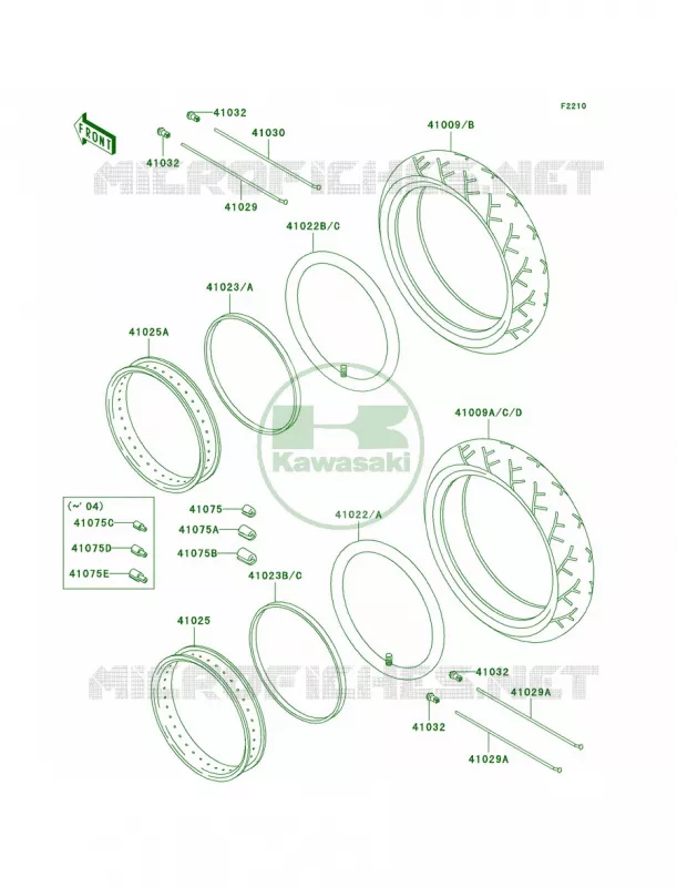 Tires Kawasaki MOTOS 1500 2005 Vulcan 1500 Drifter  VN1500-R5