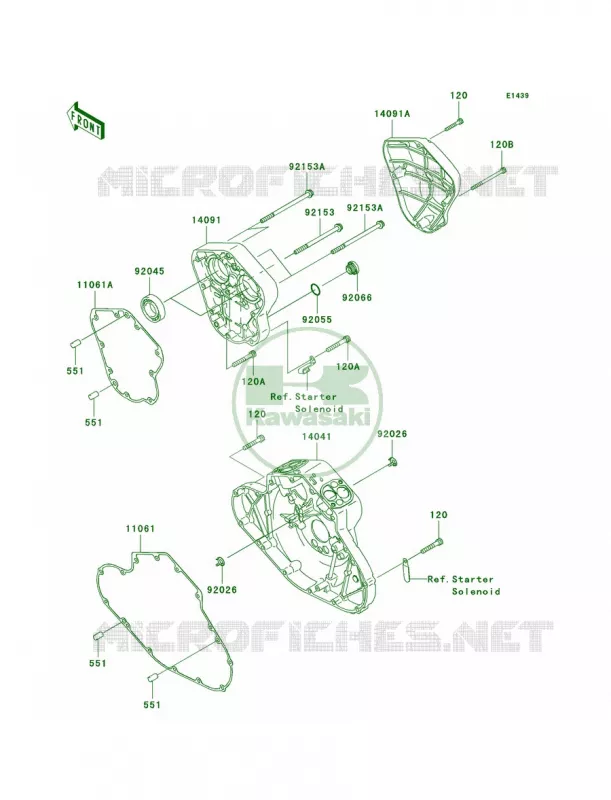 Cam Covers Kawasaki MOTOS 2000 2005 Vulcan 2000  VN2000-A2
