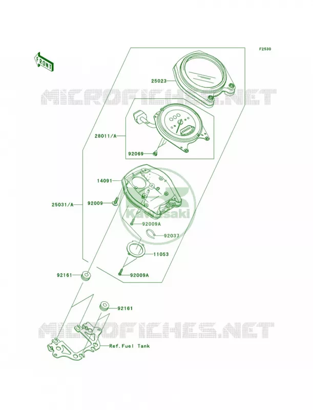 Meters Kawasaki MOTOS 2000 2005 Vulcan 2000  VN2000-A2