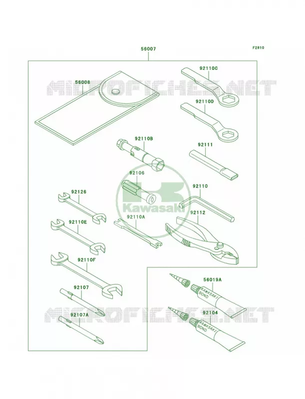 Owner's Tools Kawasaki MOTOS 800 2005 Vulcan 800  VN800-A11
