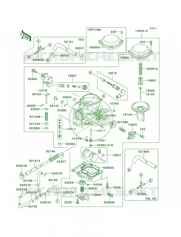 Carburetor Kawasaki MOTOS 800 2005 Vulcan 800 Classic  VN800-B10