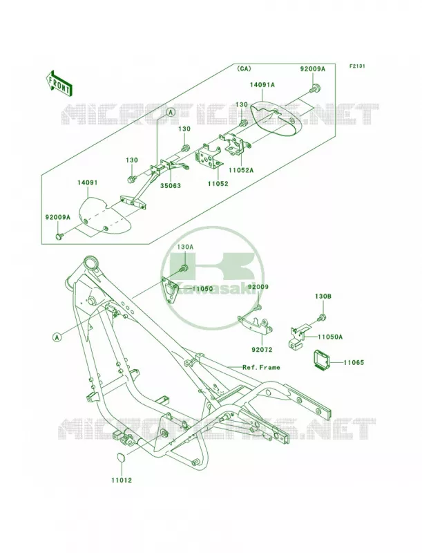 Frame Fittings Kawasaki MOTOS 125 2004 Eliminator 125  BN125-A7