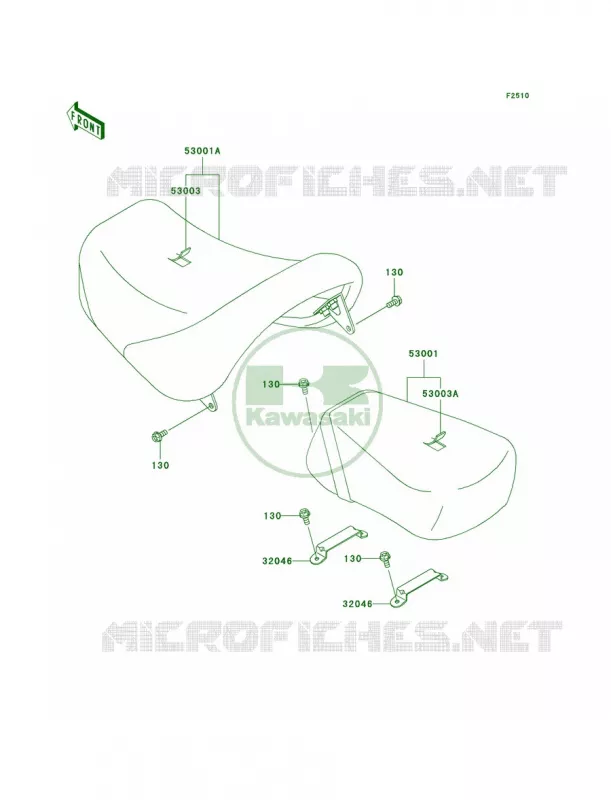 Seat Kawasaki MOTOS 1500 2004 Vulcan 1500 Classic  VN1500-E7
