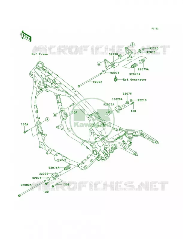 Engine MountA1A2 Kawasaki MOTOS 1600 2004 Vulcan 1600 Classic  VN1600-A2