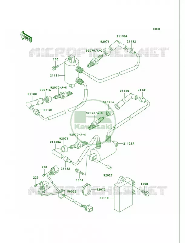 Ignition System Kawasaki MOTOS 750 2004 Vulcan 750  VN750-A20