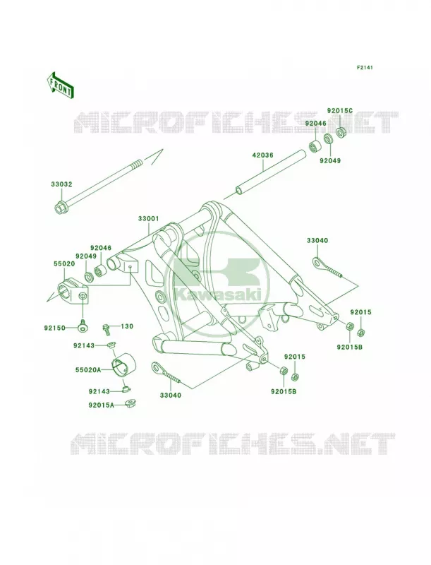 Swingarm Kawasaki MOTOS 800 2004 Vulcan 800  VN800-A10