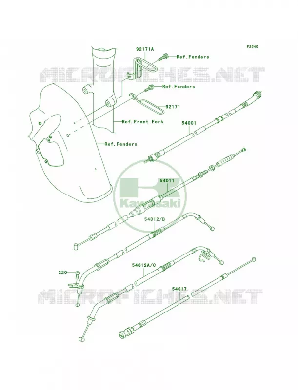 Cables Kawasaki MOTOS 800 2004 Vulcan 800 Drifter  VN800-E4