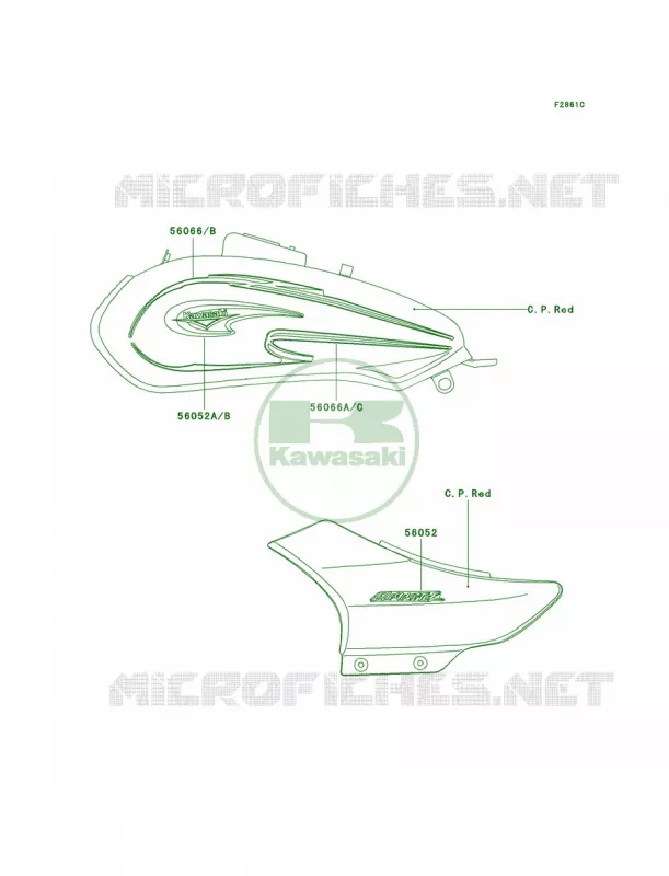 DecalsRedA7 Kawasaki MOTOS 125 2003 Eliminator 125  BN125-A6
