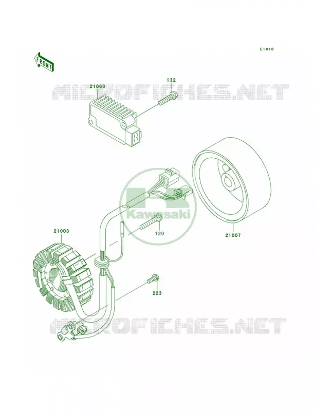 Generator Kawasaki MOTOS 125 2003 Eliminator 125  BN125-A6
