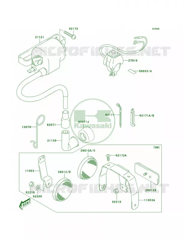 Ignition System Kawasaki MOTOS 50 2005 KDX50  KDX50-A3