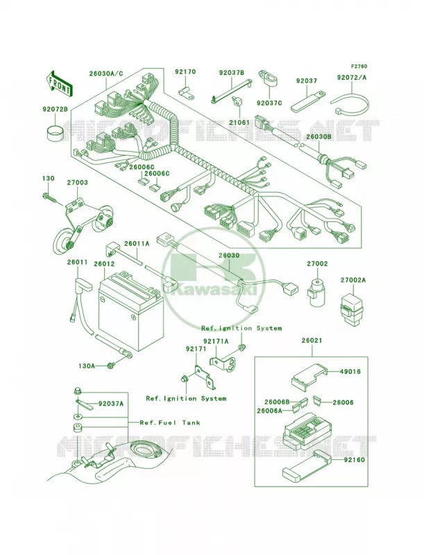 Chassis Electrical Equipment Kawasaki MOTOS 1500 2003 Vulcan 1500 Drifter  VN1500-R3