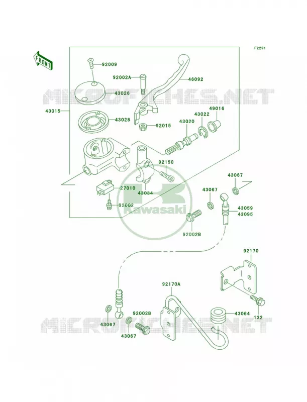 Front Master Cylinder Kawasaki MOTOS 800 2003 Vulcan 800  VN800-A9