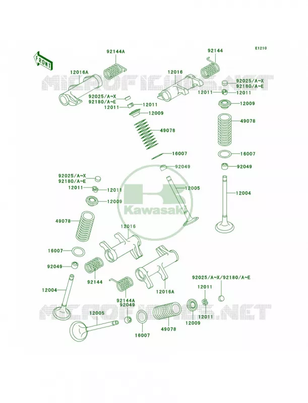 Valves Kawasaki MOTOS 800 2003 Vulcan 800  VN800-A9