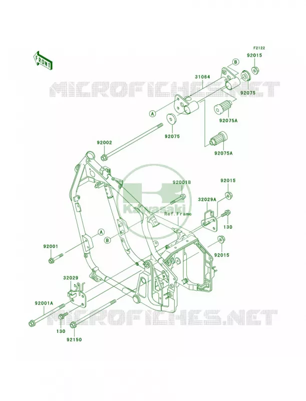 Engine Mount Kawasaki MOTOS 800 2003 Vulcan 800 Classic  VN800-B8