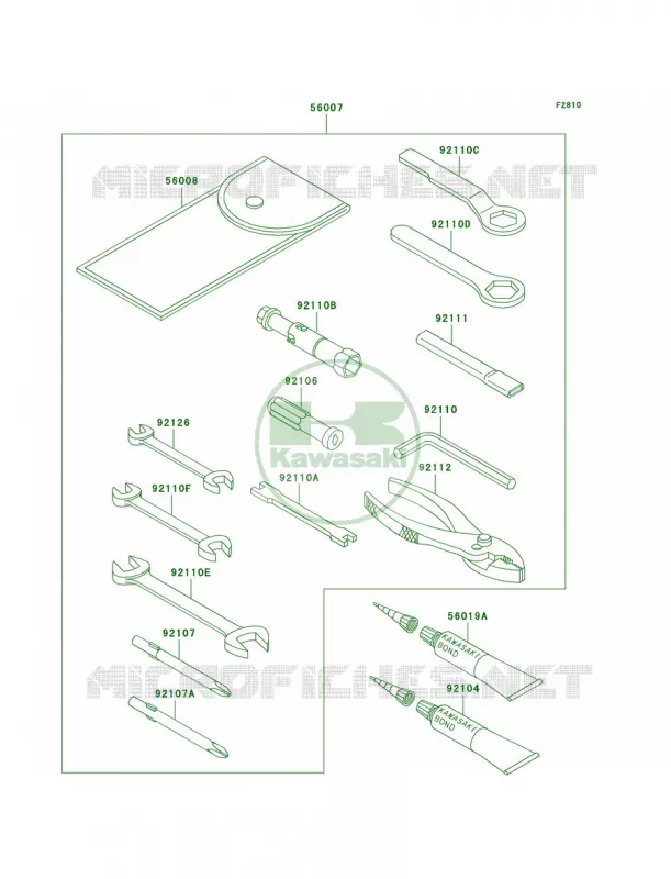 Owner's Tools Kawasaki MOTOS 800 2003 Vulcan 800 Classic  VN800-B8